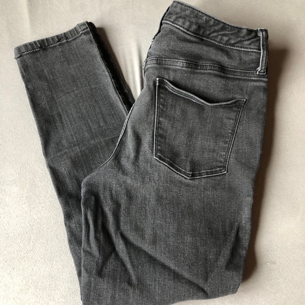 High Rise Skinny Crop Black